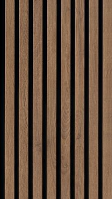  Meister Acoustic Sense AUTHENTIC Akustikpaneel Eiche terrabraun Holznachbildung 2600x20x330 mm 300001-2600330-07031 | 98087