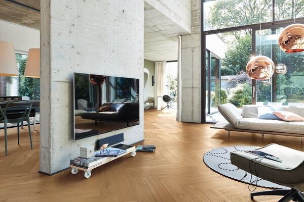  Meister Lindura HS 500 Lindura Eiche pure Classic Gebürstet Fischgrät 700x11x140 mm 500010-0700140-08928 | 99803