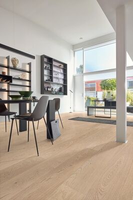  Meister HD 100 Natureflex Echtholzboden Eiche cremeweiß Lebhaft Gebürstet Landhausdiele 2200x8x210 mm 500139-2200210-20014 | 99869